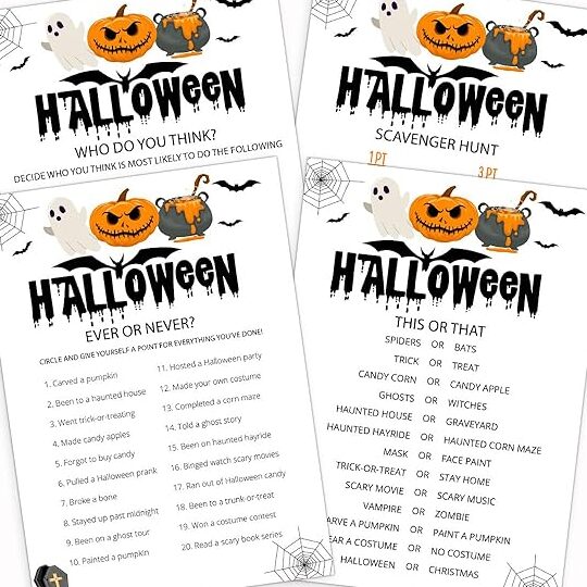 Amazon.com: Juegos de fiesta de Halloween, Juegos divertidos de Halloween para ...