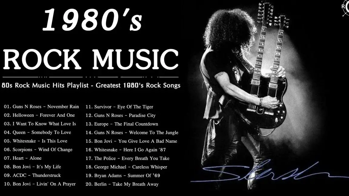 Lista de reproducción de éxitos de la música rock de los 80 |