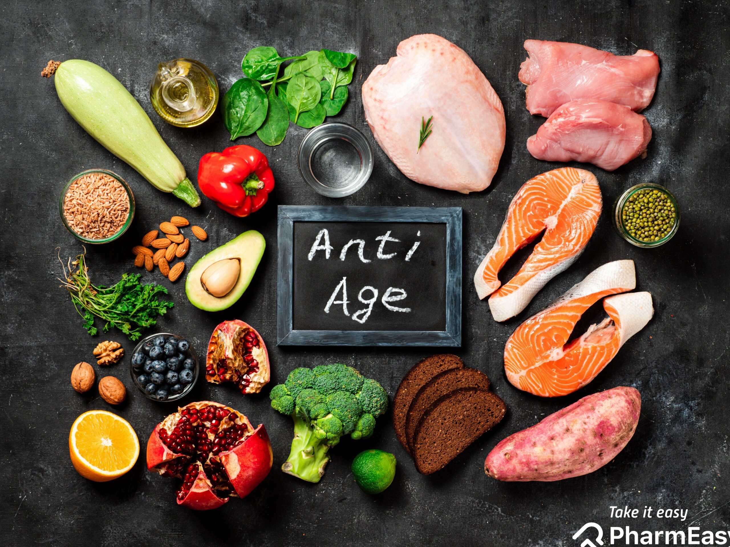 Los 8 mejores alimentos antienvejecimiento para lucir más joven - PharmEasy Blog