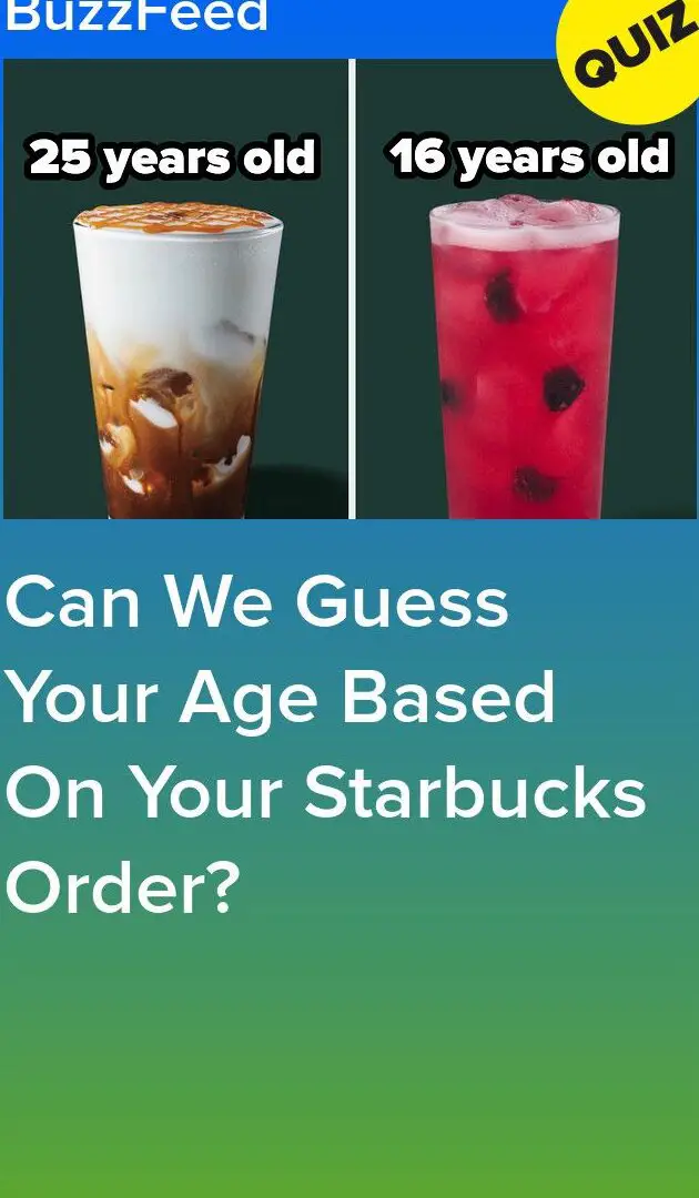 ¿Podemos adivinar su edad según su pedido de Starbucks?