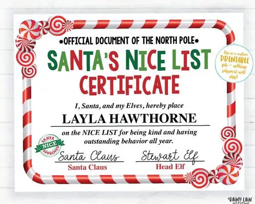 Papá Noel, estás en la lista de los buenos.