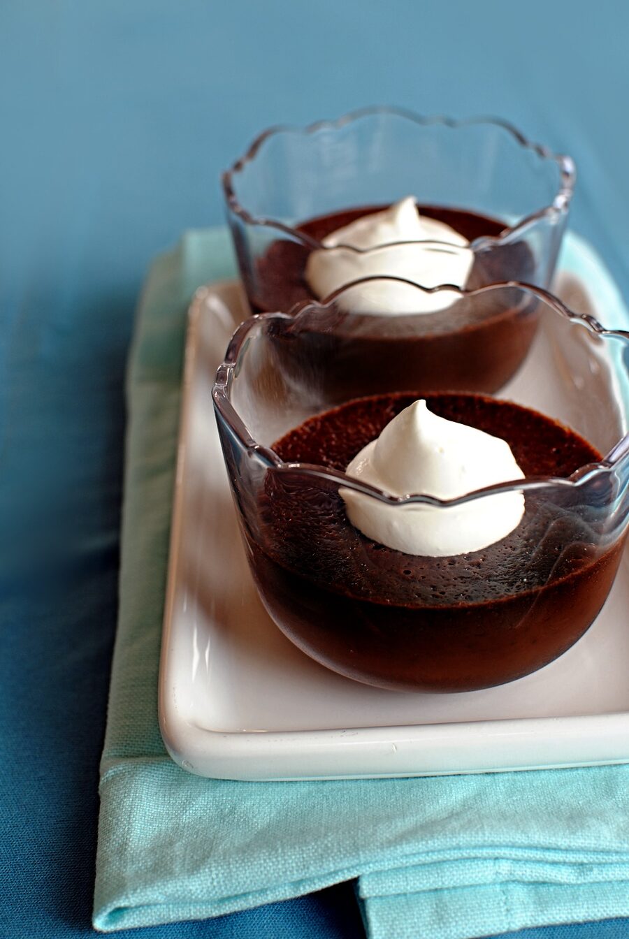 Pastel no tan humilde: potes de crema de chocolate y culpa del blog bonito
