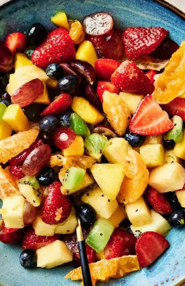 Receta perfecta de ensalada de frutas (fácil y refrescante): un toque de sabor...