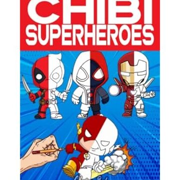 Libro para colorear de superhéroes de Chibi: intenta adivinar Filipinas |