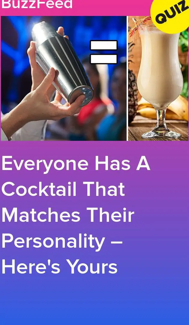 Todo el mundo tiene un cóctel que coincide con su personalidad: aquí está el suyo